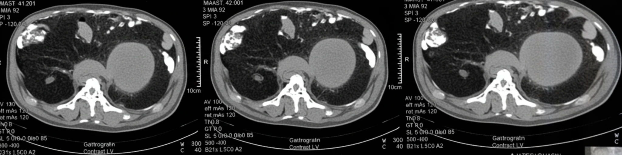 Figure 1.Abdominal CT Scan.Huge retroperitoneal "mass".(Courtesy Dr.V.Penopoulos). 2